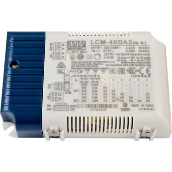 Příslušenství pro svítidlo LIGHT IMPRESSIONS Meanwell LED-napájení DIM, Multi CC, LCM-40DA2 / DALI2 + DALI1 konstantní proud 350/500/600/700/900/1050 mA IP20 stmívatelné 2-100V DC 42,00 W - LIGHT IMPRESSIONS IMPR 862247