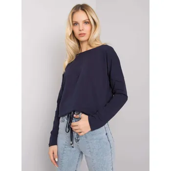 Dámská halenka Blouse-RV-BZ-5122.08P-navy blue BASIC Feel Good černá 3189346