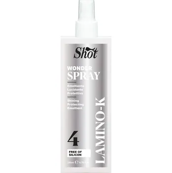 Stylingový přípravek Shot Lamino K Wonder Spray 4 - sprej na vlasy s anti-frizz efektem, 200 ml