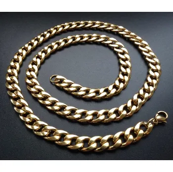 Růženec Woodrow Řetízek Cuban * z nerez oceli * Masivní * 60 cm * 2637 zlatá