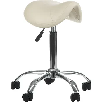 Taburet Beauty system Kosmetický taburet BD-9909 krémový