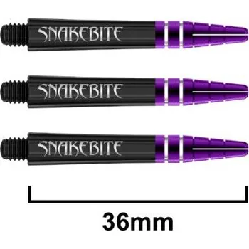 Příslušenství pro šipky Násadky Red Dragon Peter Wright Nitrotech Purple/Black Short