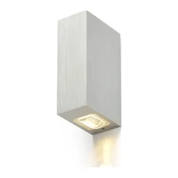 Venkovní osvětlení RED - DESIGN RENDL NICK II nástěnná česaný hliník 230V LED 2x3W IP54 3000K - RED - DESIGN RENDL RED R12827