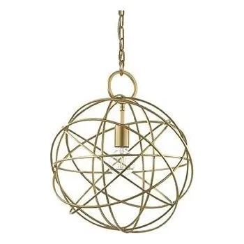 IDEALLUX Závěsné svítidlo Ideal Lux Konse SP1 oro 155968 zlaté 40cm - IDEALLUX ILUX 155968