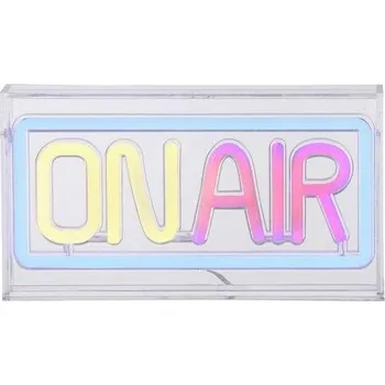 Nástěnné svítidlo JUSTLIGHT NEON-ONAIR LED nástěnné svítidlo USB, akryl, vícebarevné, šňůrový vypínač, dekorativní - LEUCHTEN DIREKT / JUST LIGHT LD 85013-70