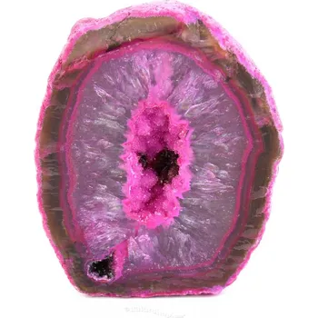 Přírodní kámen Achátová geoda růžová 177g (Brazílie)