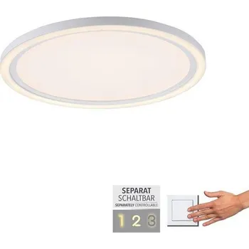 JUSTLIGHT BEDGING LED stropní svítidlo bílé kruhové ovládání vypínačem teplá bílá paměťová funkce 3000K - LEUCHTEN DIREKT / JUST LIGHT LD 14883-16