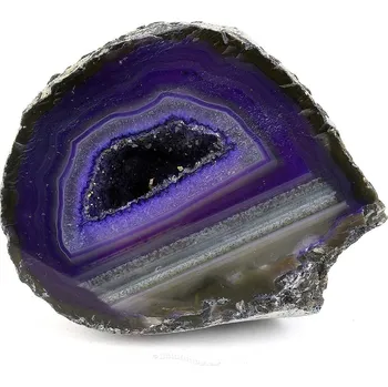 Sběratelství Achát fialová geoda 170g (Brazílie)