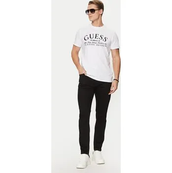 Pánská móda Guess T-Shirt M5RI43 K9RM1 Bílá Regular Fit XS