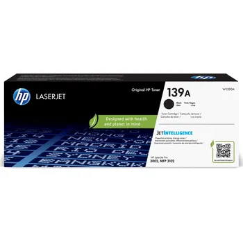 Tiskárna HP 139A Black Original LaserJet Toner Cartridge (1,500 pages) Černá
