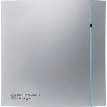 Domácí ventilátor Soler&Palau (Španělsko) Soler&Palau SILENT DESIGN Ecowatt Barva: Stříbrná, Funkce: Časový doběh, čidlo vlhkosti Ø 100