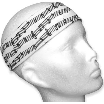 Čelenka Čelenka - noty (bílá)