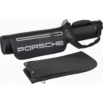 Golfový bag PORSCHE Golf Pencil Bag Sport Taška přes rameno na golfové hole černá (Kompaktní vodoodpudivá taška na golfové hole Porsche s přepážkou a pohodlným systémem nošení.)