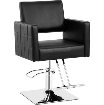 physa Kadeřnické křeslo Ribbleton s podnožkou - výška sedáku 49–63 cm - 150 kg - černá PHYSA RIBBLETON BLACK