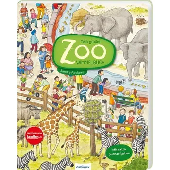 První čtění Mein großes Zoo-Wimmelbuch - Reckers, Sandra