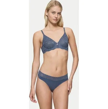 Dámské oblečení Triumph Kalhotky string Feel Of Modal 10219764 Modrá S