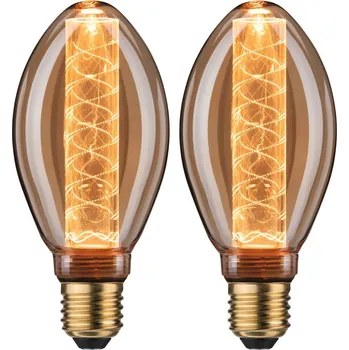 Žárovka PAULMANN Inner Glow Edition sada LED žárovka E27 230V 2x4W 1800K zlatá spirála - PAULMANN P 5072