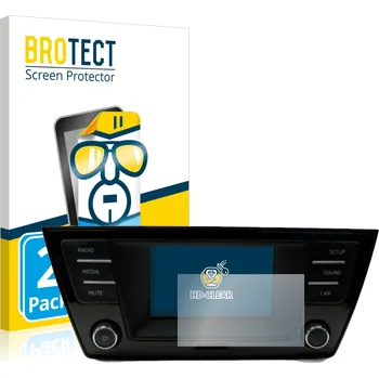 2x BROTECT Displayschutz-Folie pro Skoda Fabia 3 Radio Swing (2x čirá ochranná fólie BROTECT pro Skoda Fabia 3 Radio Swing)