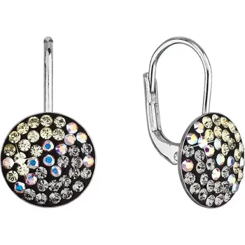 Náušnice Stříbrné náušnice visací s krystaly Swarovski měsíční jemné 31315.3 moonlight