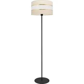 Lampička Stojací lampa HELEN 1xE27/15W/230V krémová/černá/zlatá