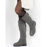 Listar Šedé kozačky pro široká lýtka GY58D-2D.G Velikost: 39