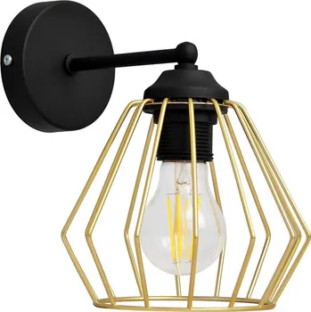 Nástěnné svítidlo Nástěnná lampa AGAT 1xE27/15W/230V zlatá/černá