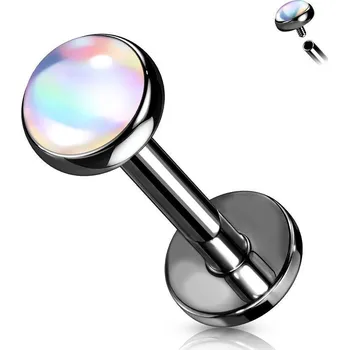 Piercing Černá Labreta / piercing do brady (1,2 x 8 mm)