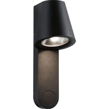 Venkovní osvětlení PAULMANN LED venkovní nástěnné svítidlo Caissa pohybové čidlo HF senzor IP44 105x127mm 3000K 9W 230V 65° antracit hliník - PAULMANN P 94862