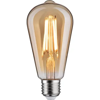 PAULMANN 1879 Filament 230V 3-krokové-stmívatelné LED žárovka Rustika E27 3 Step Dim 6W 1800K stmívatelné zlatá - PAULMANN P 29188