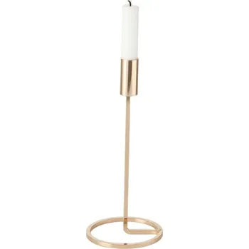 Svícen Svícen Fio Gold, kov, ø 11 × 26 cm, na 1 svíčku 9824843