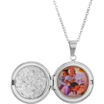 Řetízek Řetízek otevírací medailonek na fotku - STŘÍBRNÁ KVĚTINKA