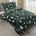 Mikroplyšové povlečení Premium 140x200+70x90 Zimní les