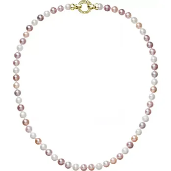 Náhrdelník Perlový náhrdelník z pravých říčních perel mix barev 22004.3