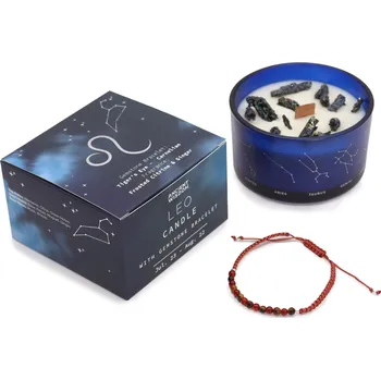 Svíčka Awm Svíčka Znamení Zvěrokruhu s Náramkem z Drahých Kamenů - Lev 320g