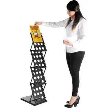 Kancelářský nábytek Skládací jednostranný stojan na letáky Zick-Zack