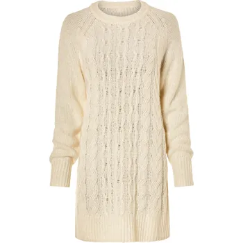 Dámské šaty esmara® Dámské pletené šaty (S(36/38), krémová)