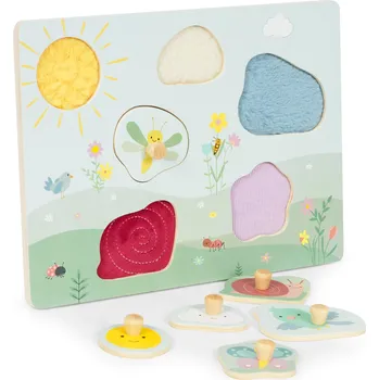 ECOTOYS Senzorická vkládačka Zvířátka na louce