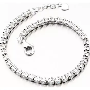 Náramek Dámský náramek stříbro 925 zirkony PKL-4028 délka 20 cm