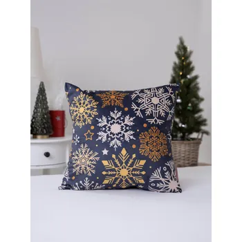 Povlak na dekorativní polštářek MKLůžkoviny.cz Vánoční povlak na polštářek velvet 40 x 40 cm