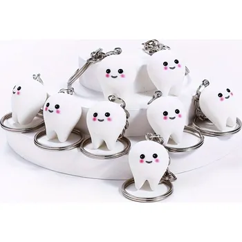 Přívěsek na klíče zoubek, 1 ks Motiv 1