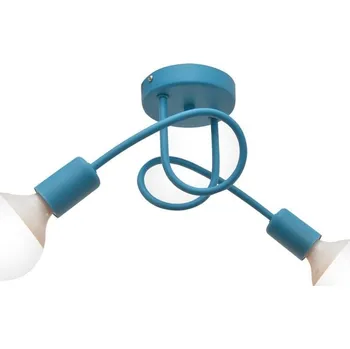 Dětský přisazený lustr OXFORD 2xE27/15W/230V modrá