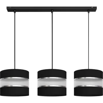 Lustr na lanku HELEN 3xE27/15W/230V černá