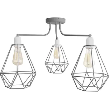Lustr KARO 3xE27/15W/230V šedá