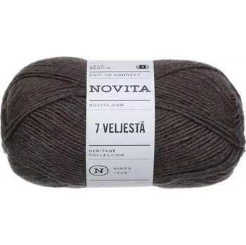 Příze Novita 7 Brothers 64 Hnědá (Ponožková příze 7 Veljestä Lorchel)