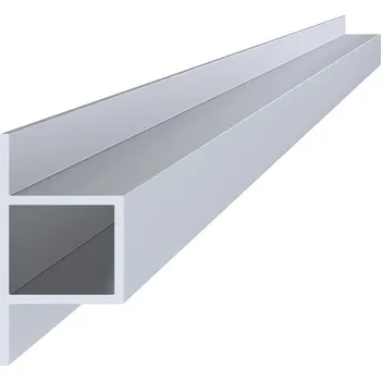 Plot T profil dutý, přírodní hliník bez povrchové úpravy - rozměr 40 x 35 x 75 mm, délka 6 m, materiál EN AW-6060 T66, cena za kus