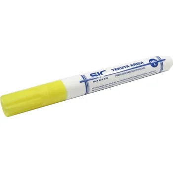 Vodou odstranitelný popisovač žlutý SIC Marker SMC4