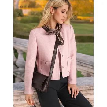 Dámské sako Sinsay - Blejzr - pastelová růžová - 4706X-03X - 4706X-03X-XXS