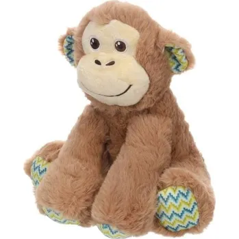 Hračka pro psa Hračka FLAMINGO plyš - Drala opice sedící hnědá 19x15x19cm (DOPRODEJ)