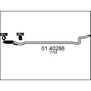 Auto-moto Výfuková trubka MTS 01.40288