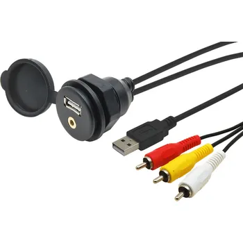 Elektrická zásuvka USB / JACK 4pól. zásuvka s kabelem <br />Výrobce: - 226081 C